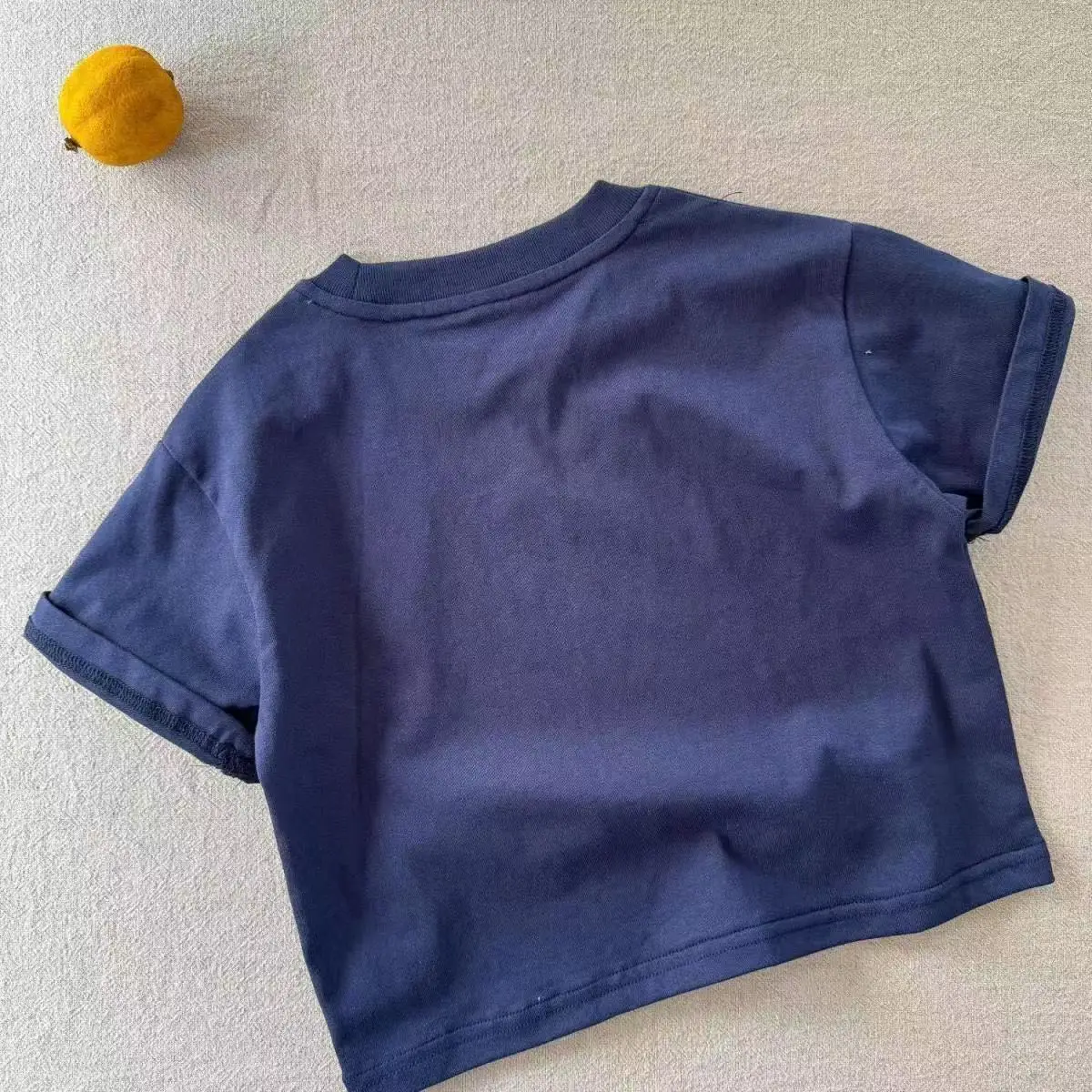 Blue Round Neck T-Shirt for Boys Small Medium Summer Wear — feature 11