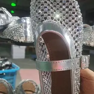 Unique Woven Hollow Mesh Sandals for Women 2026 Spring/Summer New European and American Fashion Flat Breathable Closed-Toe Sandals for Women — feature 13