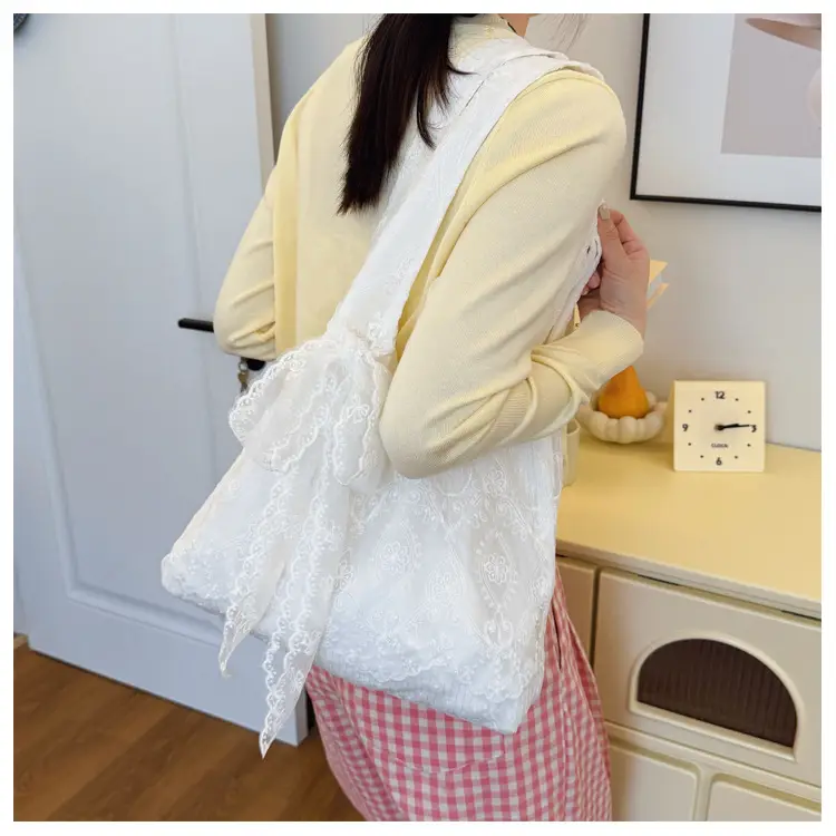 2025 Embroidered Tulle Bag Women Large Capacity Lace Bag — feature 13