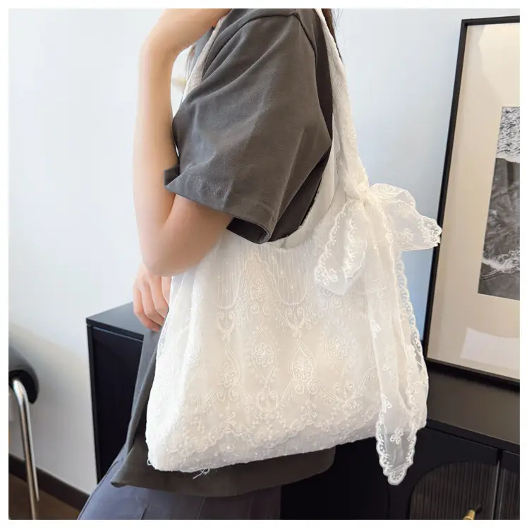 2025 Embroidered Tulle Bag Women Large Capacity Lace Bag — feature 18