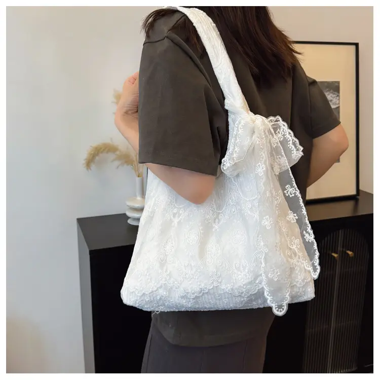 2025 Embroidered Tulle Bag Women Large Capacity Lace Bag — feature 19