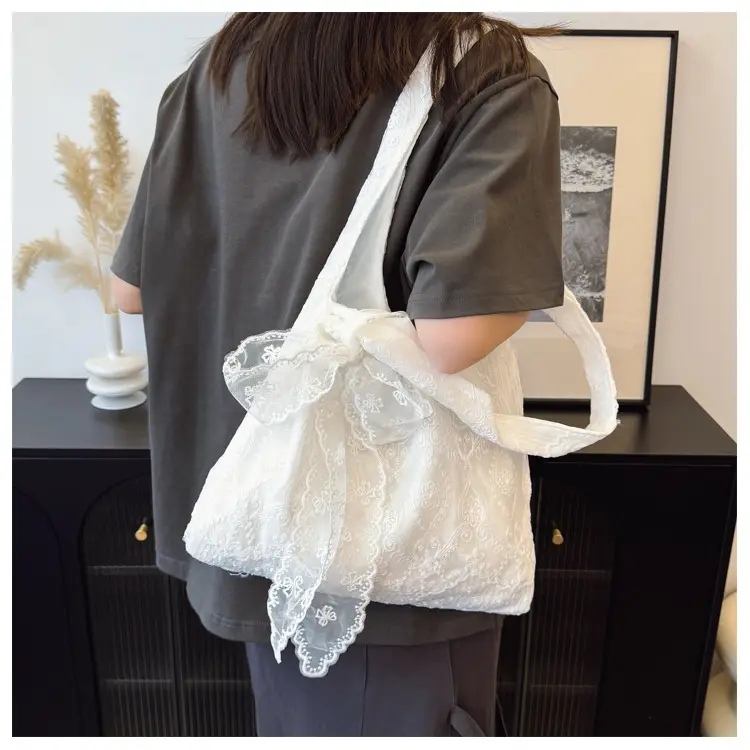 2025 Embroidered Tulle Bag Women Large Capacity Lace Bag — feature 21