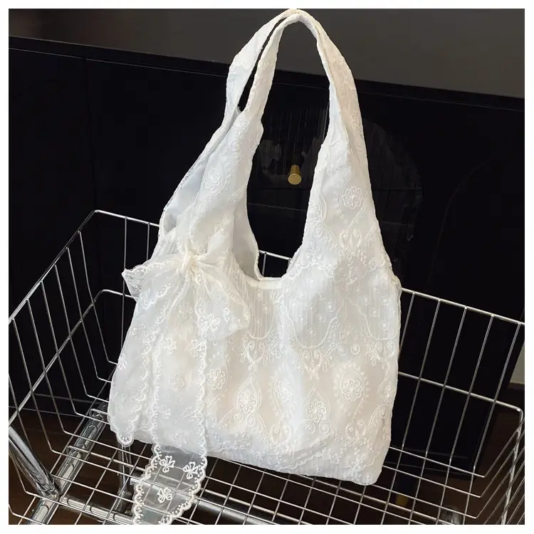 2025 Embroidered Tulle Bag Women Large Capacity Lace Bag — feature 25