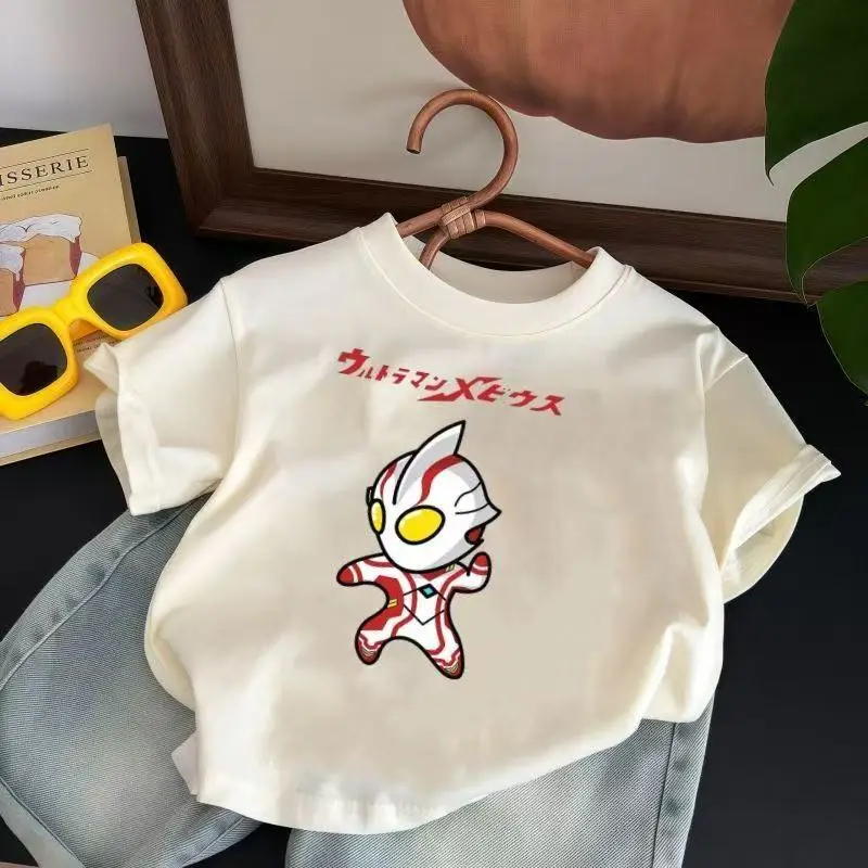 Ultraman Boys T-Shirt White Cotton Summer Boys — feature 2