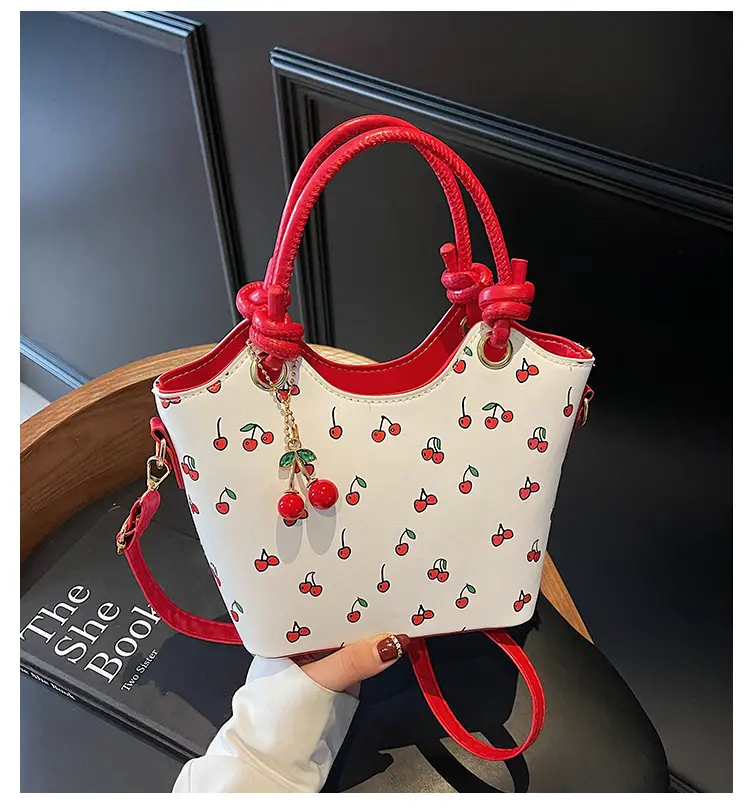 Cherry Print Crossbody Bag Red Handle 2025 — feature 1