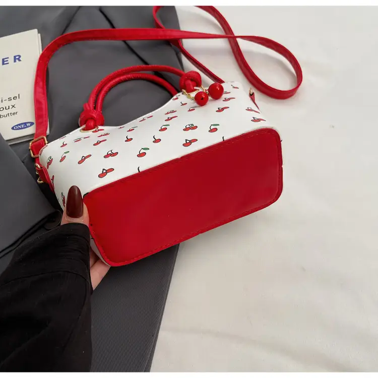 Cherry Print Crossbody Bag Red Handle 2025 — feature 13