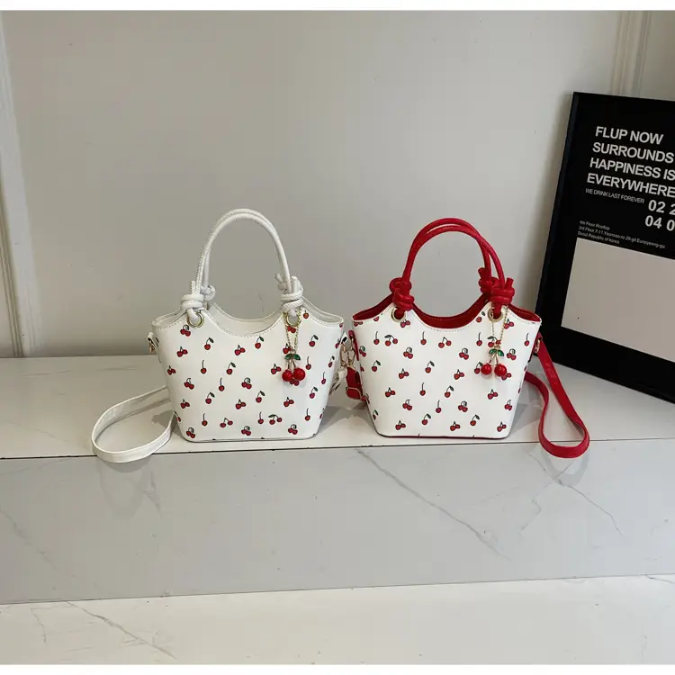 Cherry Print Crossbody Bag Red Handle 2025 — feature 4