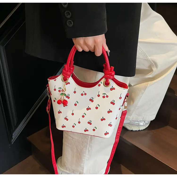 Cherry Print Crossbody Bag Red Handle 2025 — feature 5