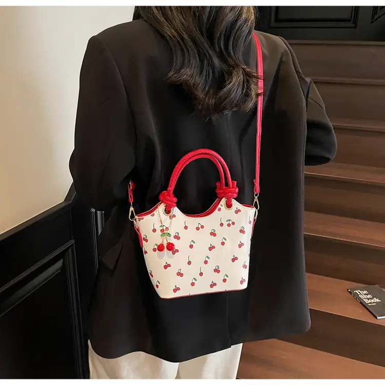 Cherry Print Crossbody Bag Red Handle 2025 — feature 6