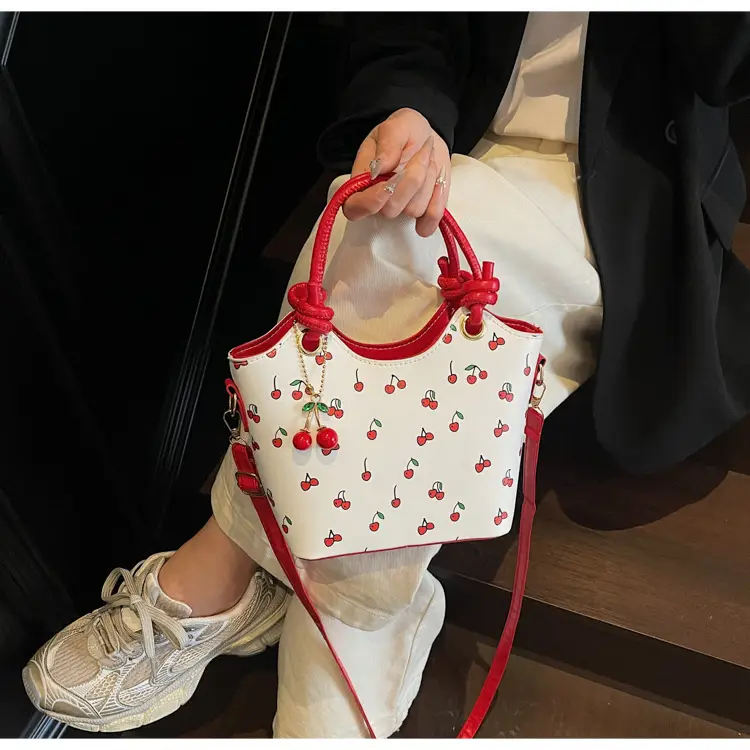 Cherry Print Crossbody Bag Red Handle 2025 — feature 7
