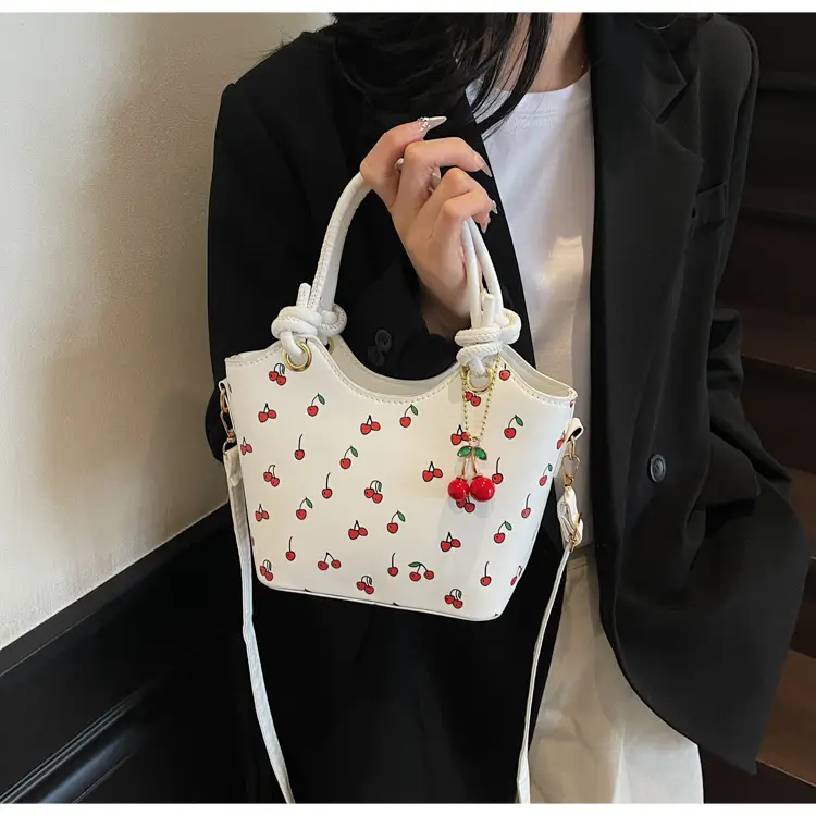 Cherry Print Crossbody Bag Red Handle 2025 — feature 9