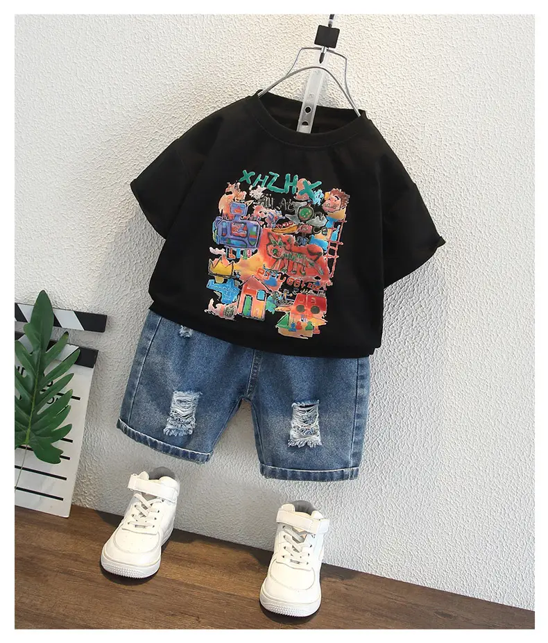 Boys Round Neck T-Shirt Summer 2025 Kids Style — feature 10