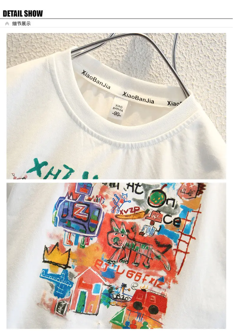 Boys Round Neck T-Shirt Summer 2025 Kids Style — feature 14