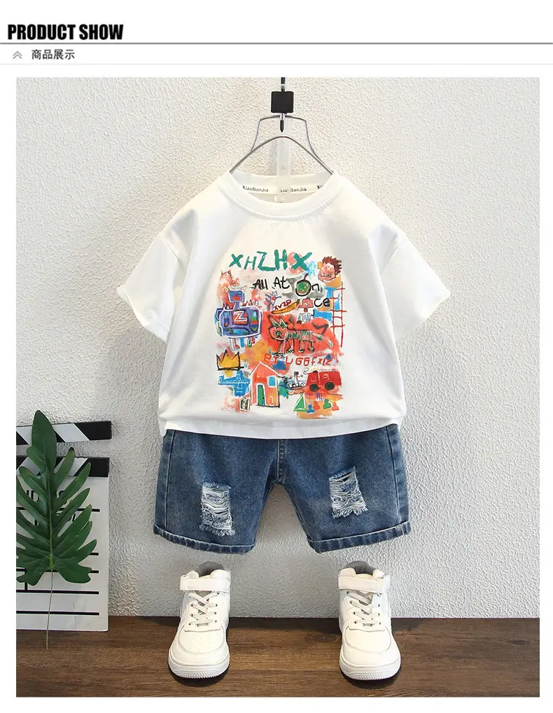 Boys Round Neck T-Shirt Summer 2025 Kids Style — feature 4