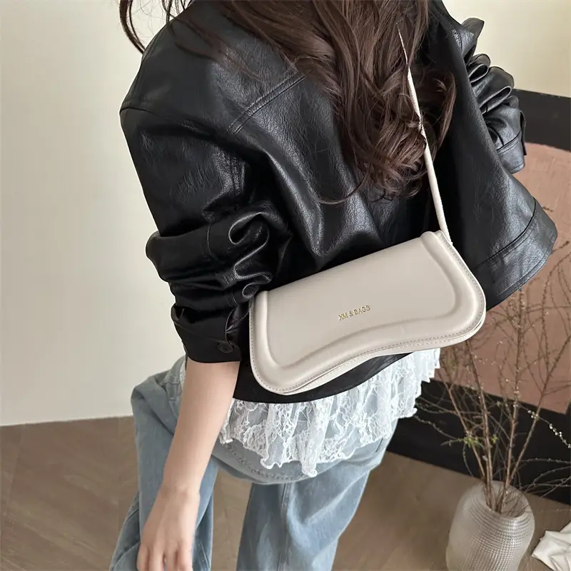 Women's 2025 Casual Shoulder Bag Set in Pink Brown Black White - Image 8