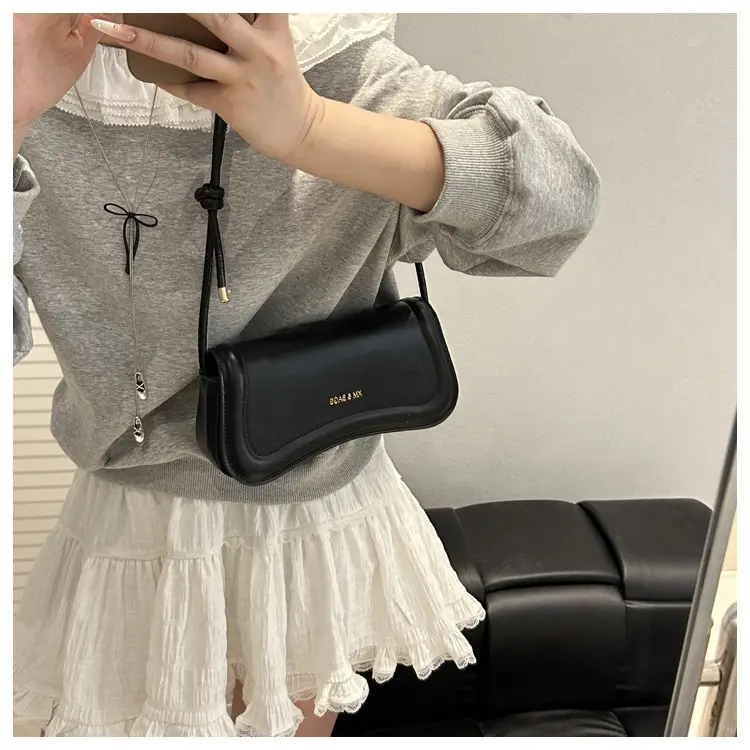 Women's 2025 Casual Shoulder Bag Set in Pink Brown Black White — feature 19
