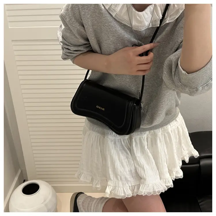 Women's 2025 Casual Shoulder Bag Set in Pink Brown Black White — feature 21