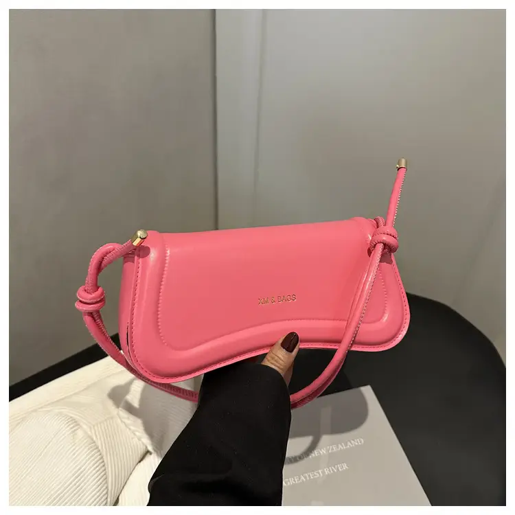 Women's 2025 Casual Shoulder Bag Set in Pink Brown Black White — feature 25