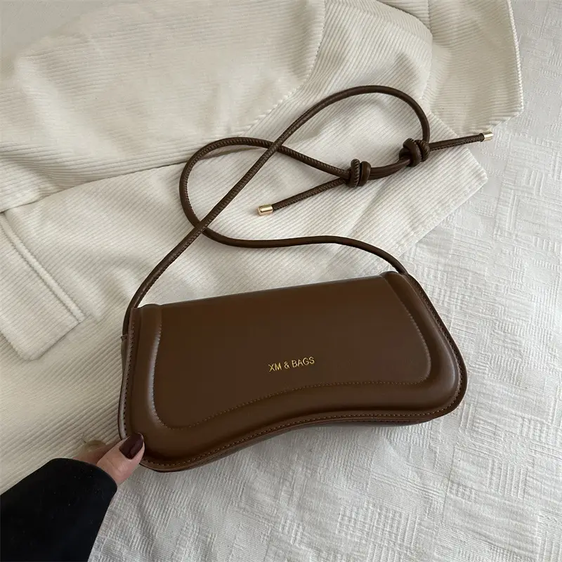 Women's 2025 Casual Shoulder Bag Set in Pink Brown Black White - Image 5