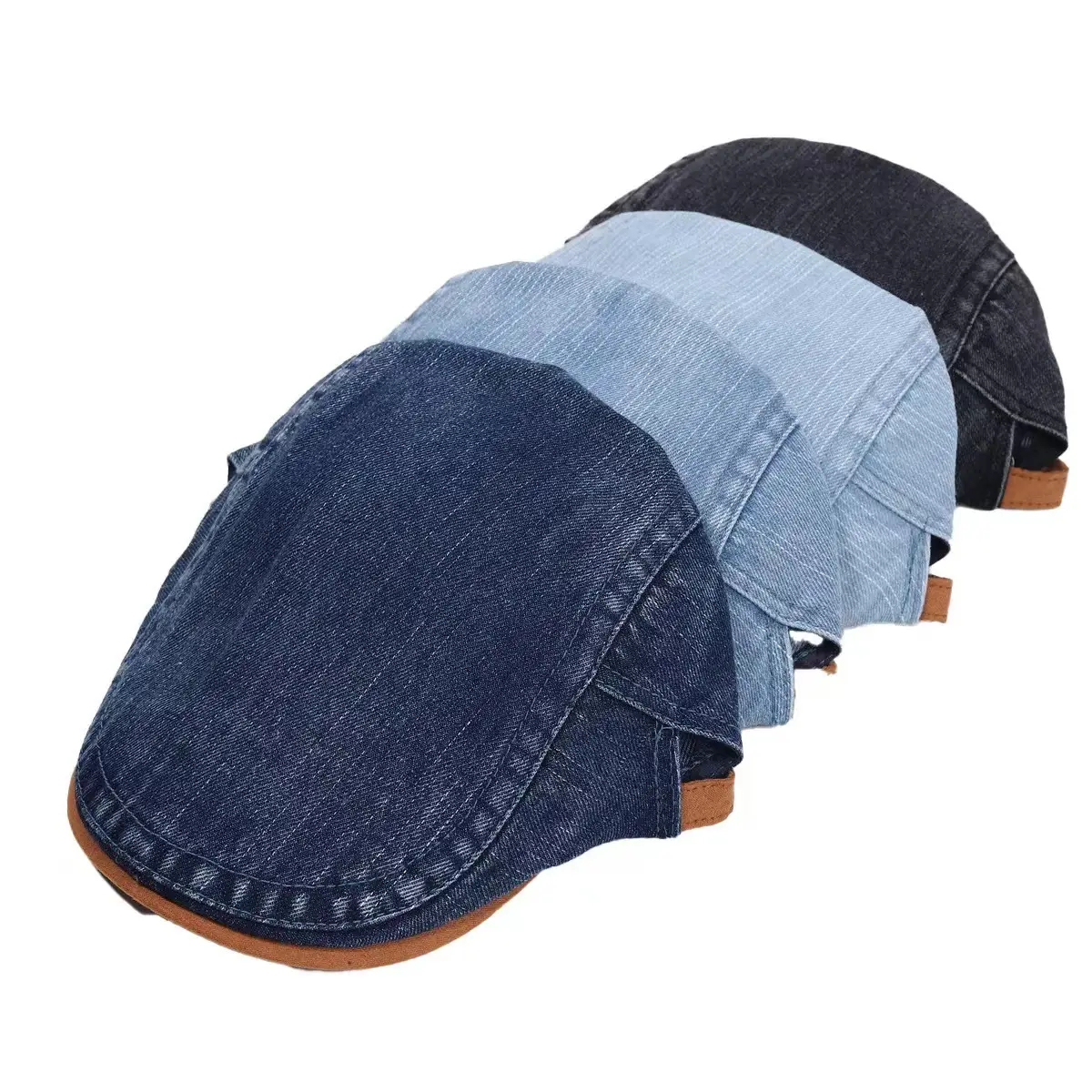 Japanese Washed Duckbill Cap Retro Brown Large Head Circumference — feature 21