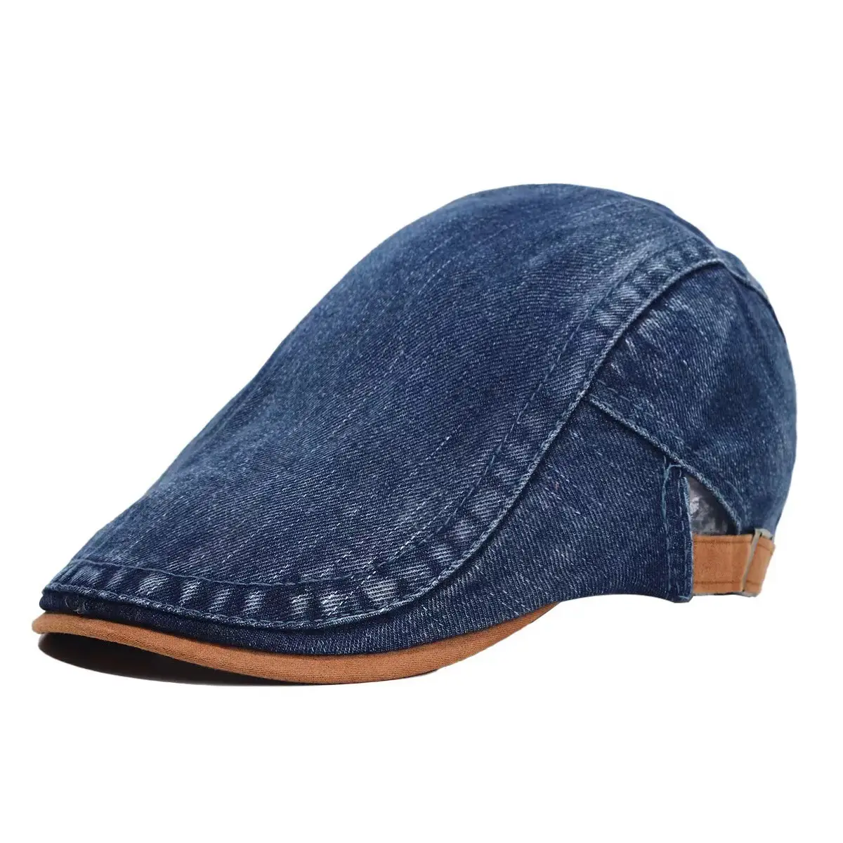 Japanese Washed Duckbill Cap Retro Brown Large Head Circumference — feature 28