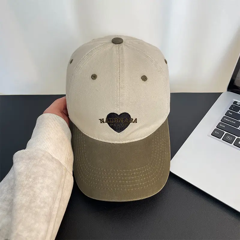 Women Retro Heart Cap 54x60cm Soft Baseball - Image 5