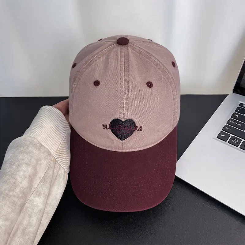 Women Retro Heart Cap 54x60cm Soft Baseball - Image 7