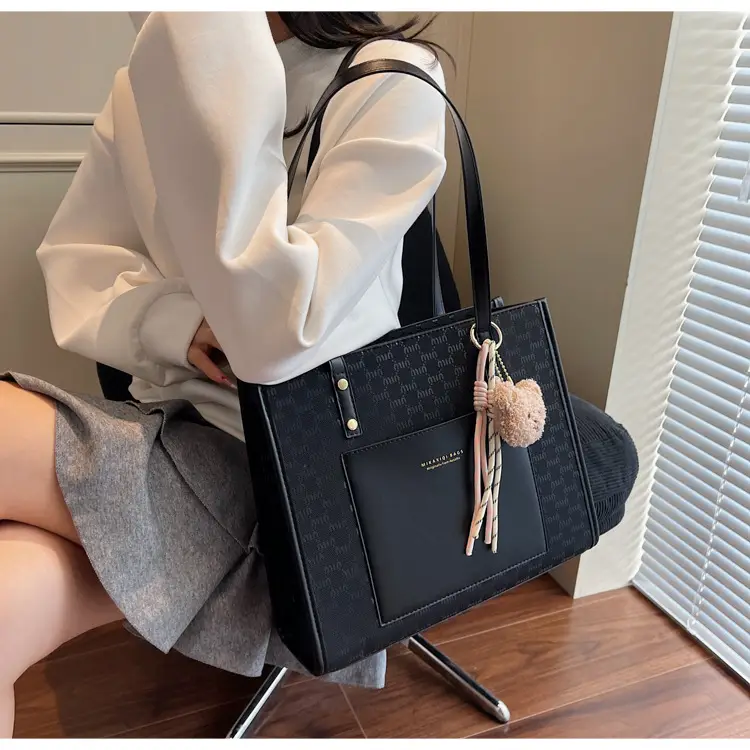 2025 New Summer Elegant Brown Tote Bag Large Capacity — feature 17