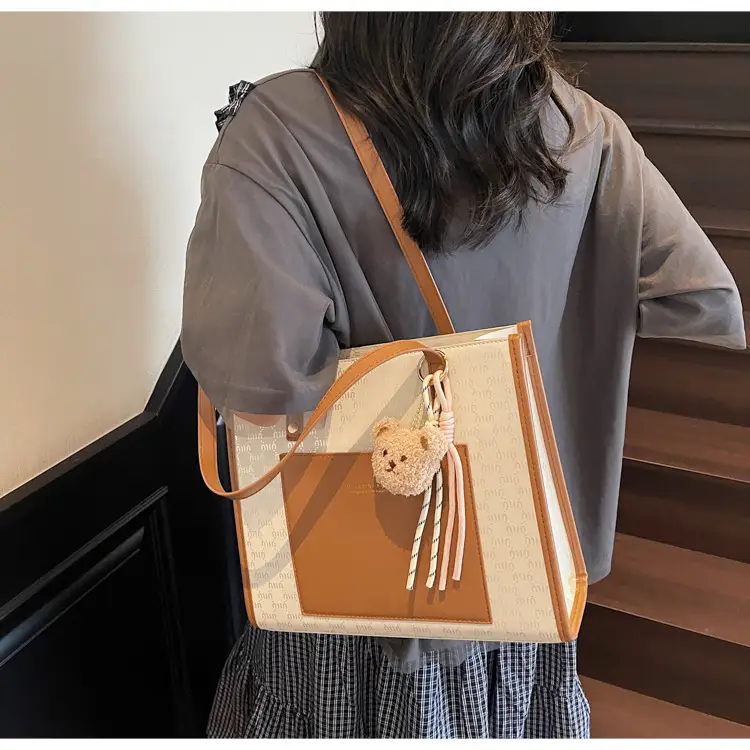 2025 New Summer Elegant Brown Tote Bag Large Capacity — feature 19
