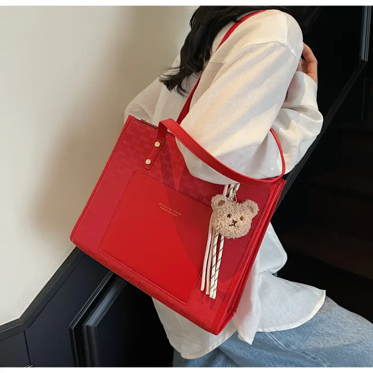 2025 New Summer Elegant Brown Tote Bag Large Capacity — feature 22