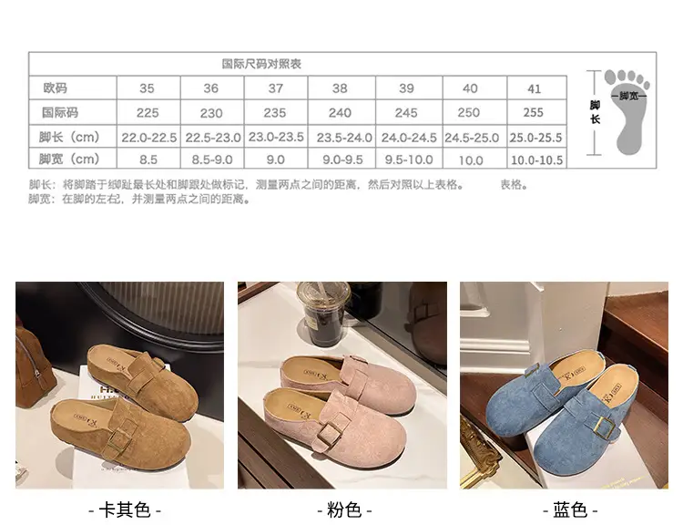 Birkenstock Shoes Wholesale Autumn Fashion Trendy Outdoor Closed-Toe Slip-On Soft Sole Comfortable Breathable Women's Shoes — feature 3