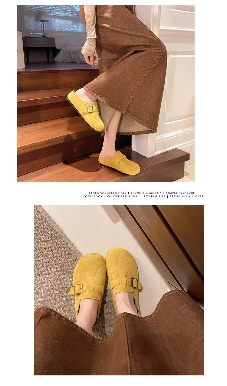Birkenstock Shoes Wholesale Autumn Fashion Trendy Outdoor Closed-Toe Slip-On Soft Sole Comfortable Breathable Women's Shoes — feature 5