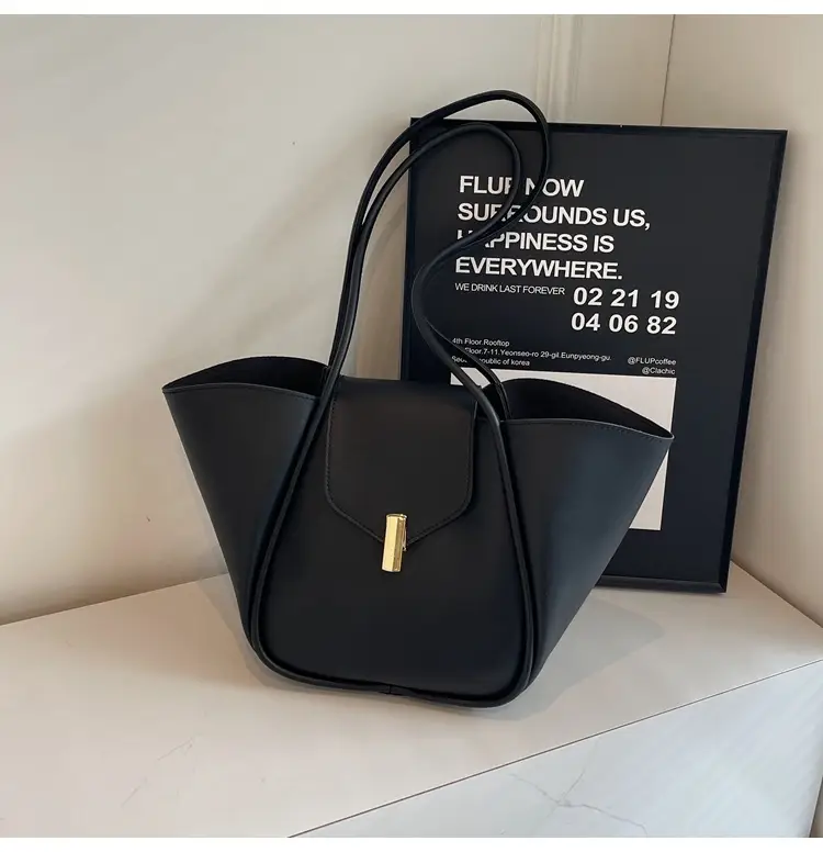 Brown Crossbody Shoulder Bag for Women with Gold Clasp — feature 20
