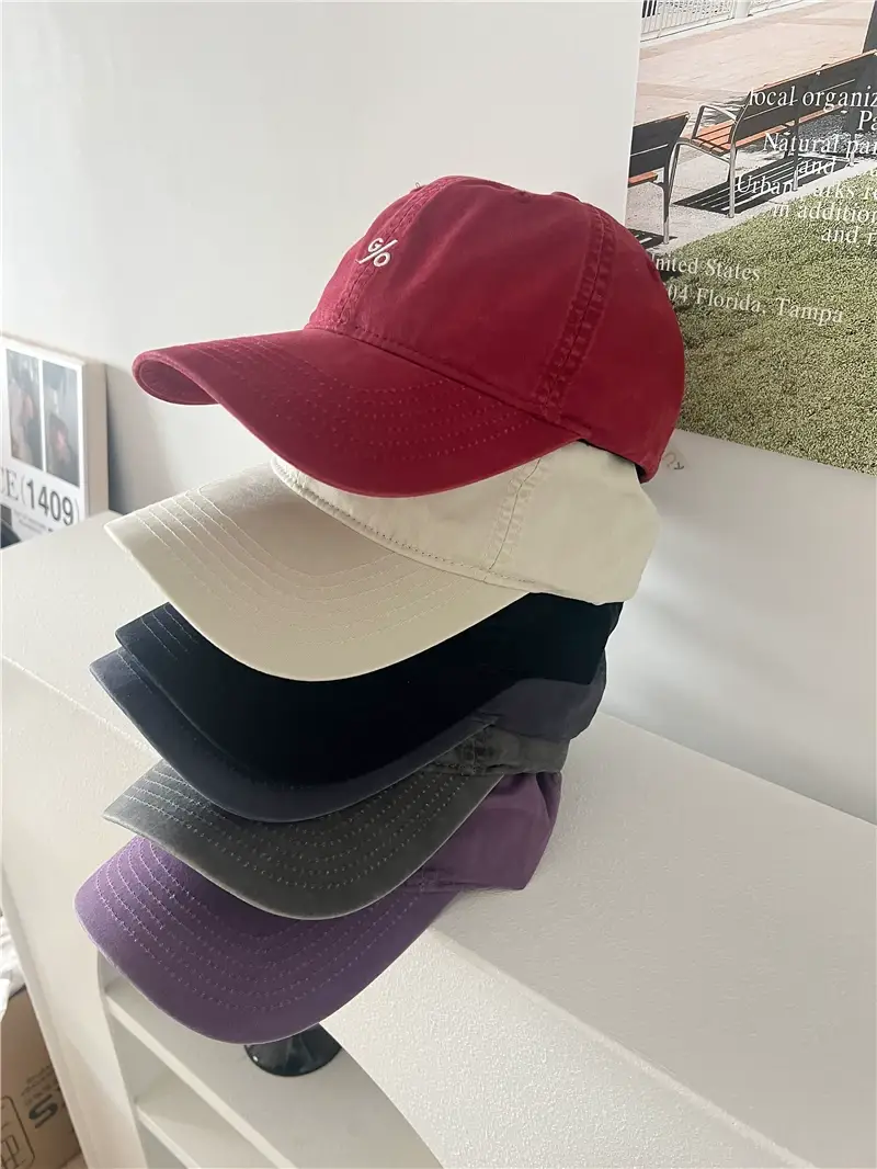 Retro Embroidered Baseball Cap for Men Beige — feature 19