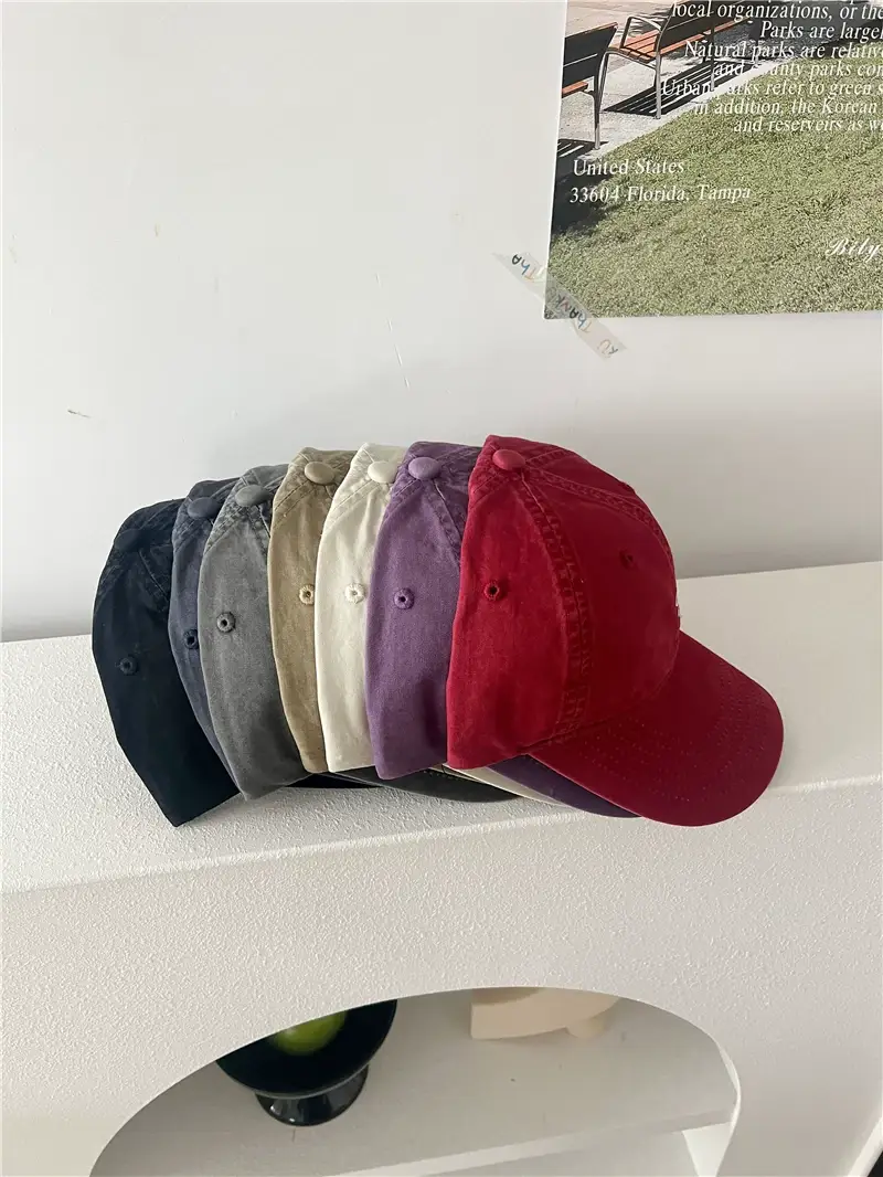 Retro Embroidered Baseball Cap for Men Beige — feature 22