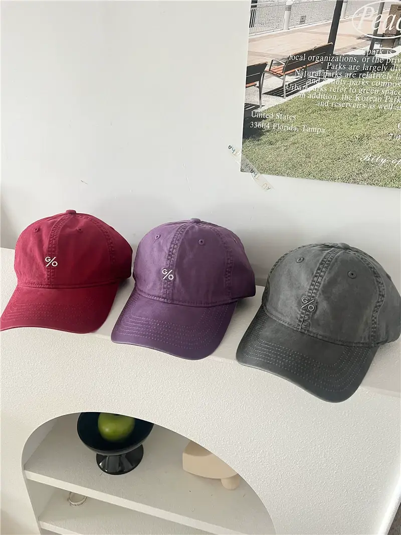 Retro Embroidered Baseball Cap for Men Beige — feature 4