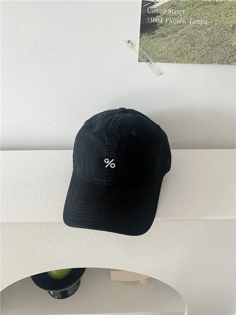 Retro Embroidered Baseball Cap for Men Beige