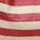 Women Cross Border Straw Tote Bag Red White Striped — feature 28
