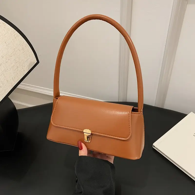 Women's Satchel Shoulder Bag Tan Leather 2025 - Image 5