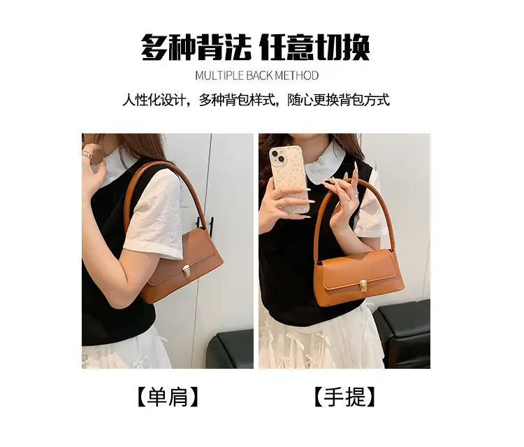 Women's Satchel Shoulder Bag Tan Leather 2025 — feature 11