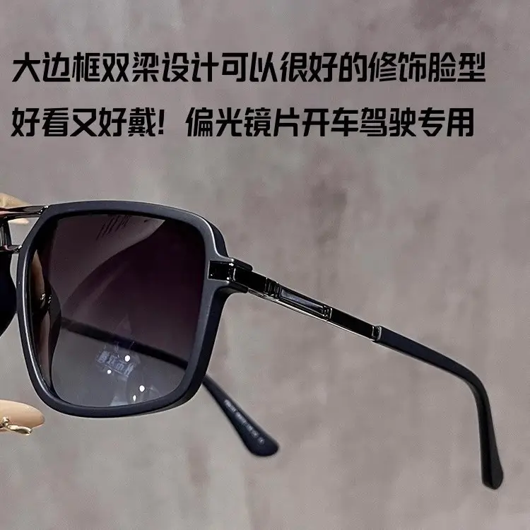 Aviator Sunglasses for Men Big Face High End Polarized - Image 4