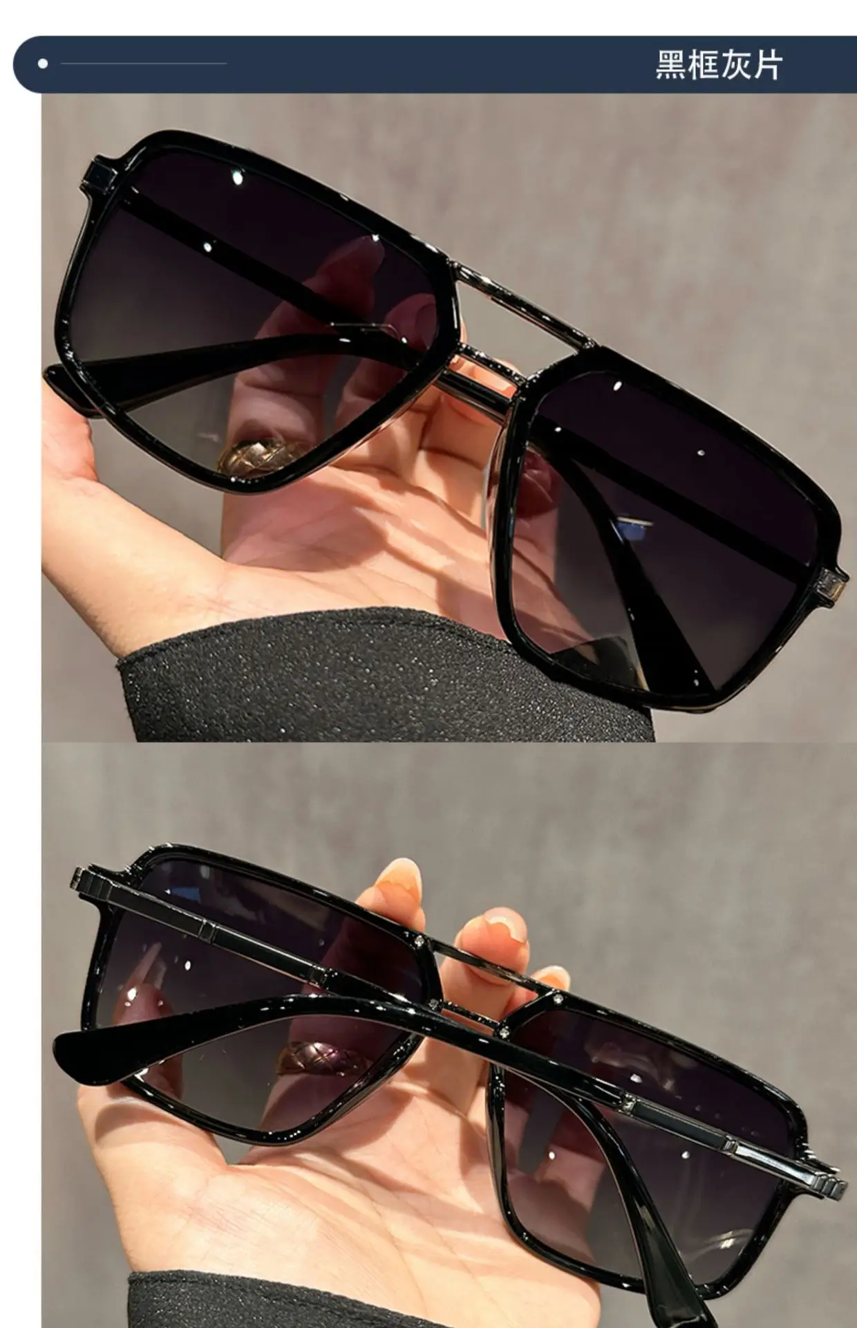 Aviator Sunglasses for Men Big Face High End Polarized — feature 13