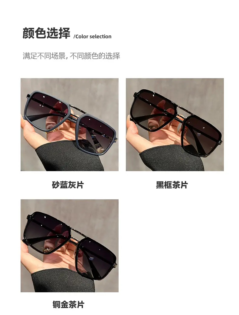 Aviator Sunglasses for Men Big Face High End Polarized — feature 6