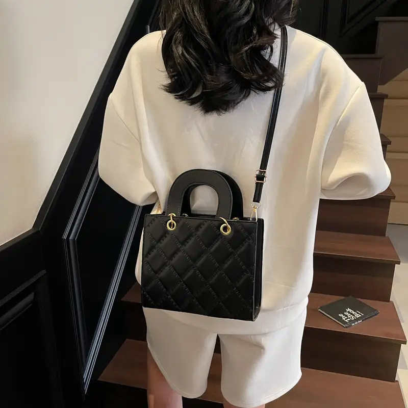Orange Quilted Crossbody Bag for Women 2025 - Image 9