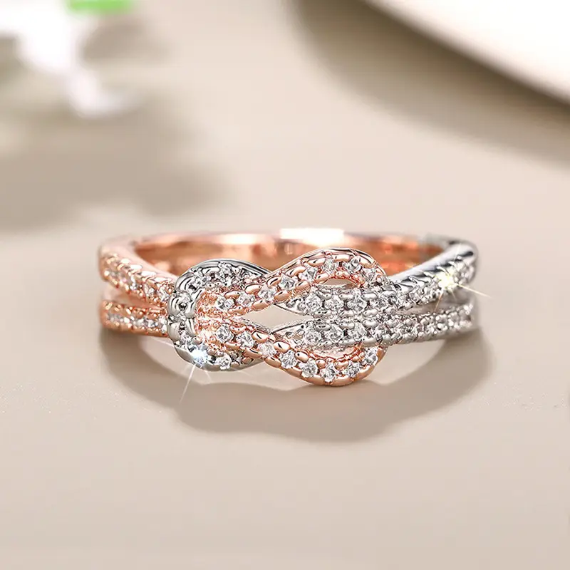 Huajie Two Color Zircon Ring for Women — feature 4