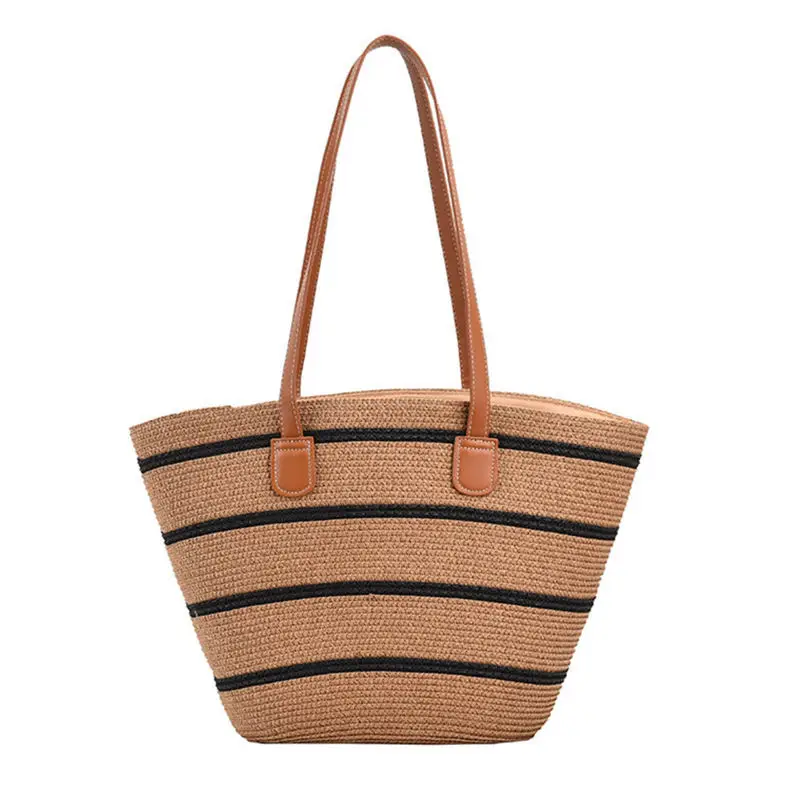 2025 Summer Straw Tote Bag Large Capacity One Shoulder - Image 22