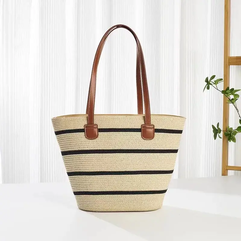 2025 Summer Straw Tote Bag Large Capacity One Shoulder - Image 10