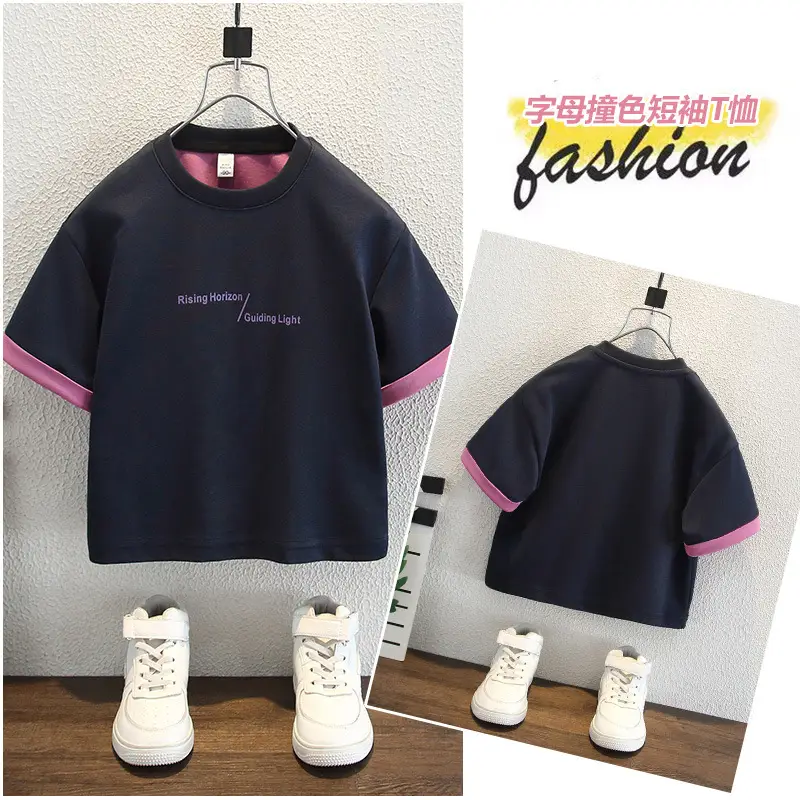 Boys T-Shirt Short Sleeve Summer 2025 Medium Large