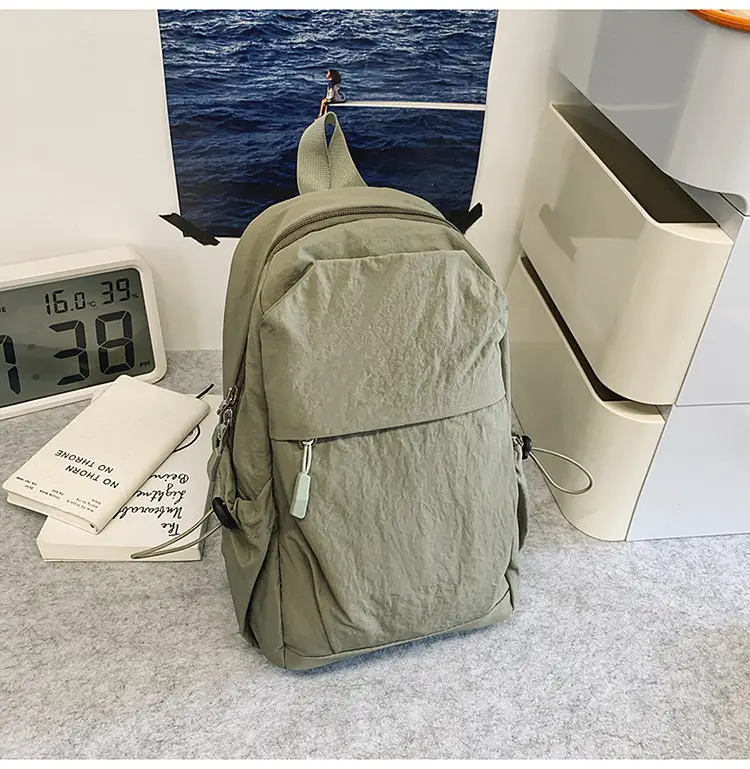 Men's New Nylon Crossbody Travel Bag Grey — feature 25