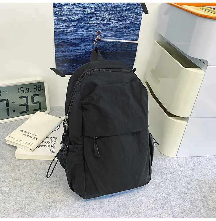 Men's New Nylon Crossbody Travel Bag Grey — feature 26